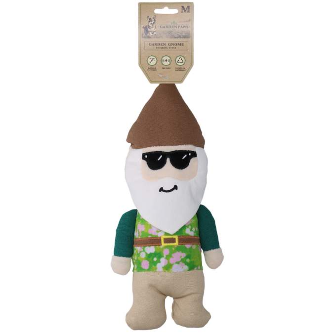 Hračka pro psy - Garden Paws Garden Gnome Smirking Steve M