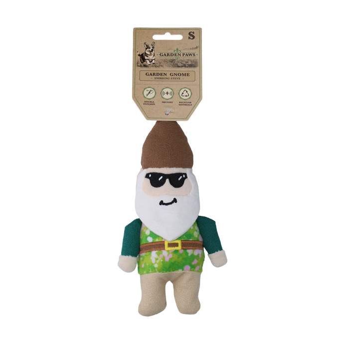Hračka pro psy - Garden Paws Garden Gnome Smirking Steve S