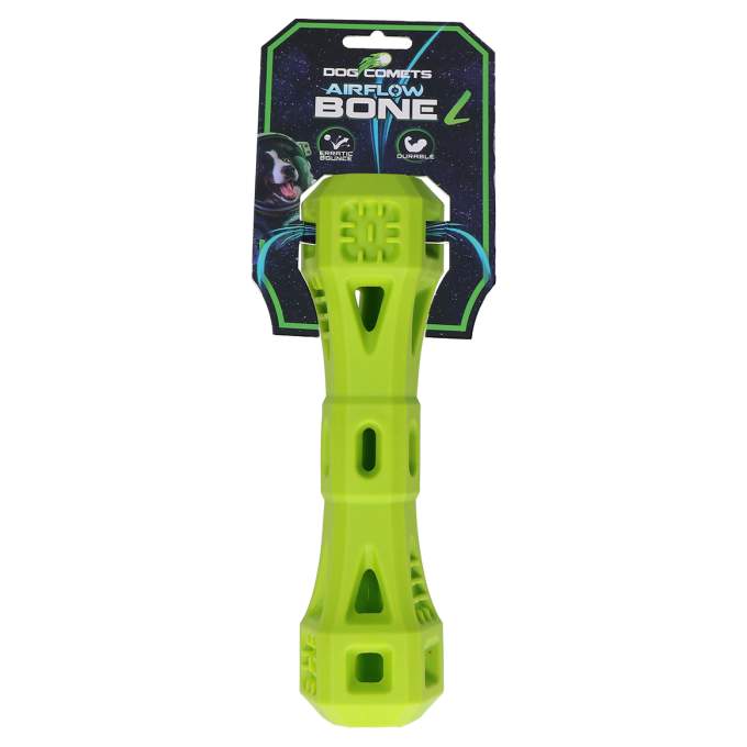 Hračka pro psy - Dog Comets Airflow Bone Green L