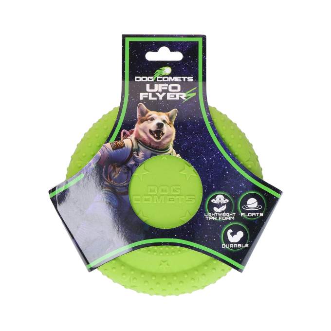Hračka pro psy - Dog Comets UFO Flyer Green S