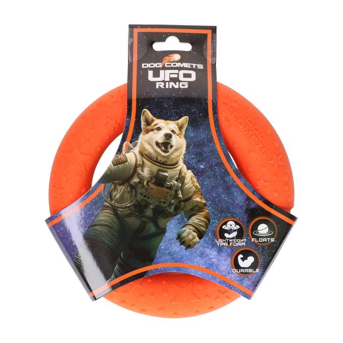 Hračka pro psy - Dog Comets UFO Ring Orange S