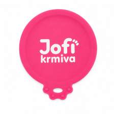 Víčko na konzervu UNI size Jofi Krmiva – silikonové, růžové