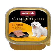 Animonda Paštika Dog Junior Drůběží + Krůtí srdce 150g