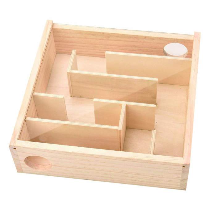 Dřevěná hračka pro křečky Labyrint