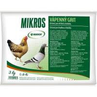 Mikros Vápenný grit pro drůbež a holuby 3 kg