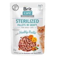 Brit Care Cat kapsička Fillets Gravy Steril Healthy Rabbit 85 g