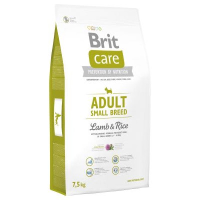 BRIT Care Dog Adult Small Breed Lamb & Rice 7,5kg