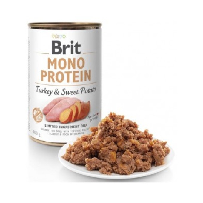 Brit Mono Protein konz. Turkey & Sweet Potato  400 g