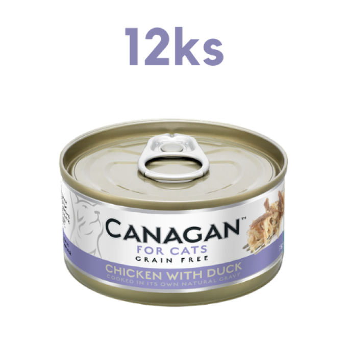 Canagan Cat konzerva Kuře a kachna 12 x 75 g
