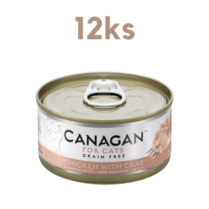 Canagan Cat konzerva Kuře a Krab 12 x 75 g