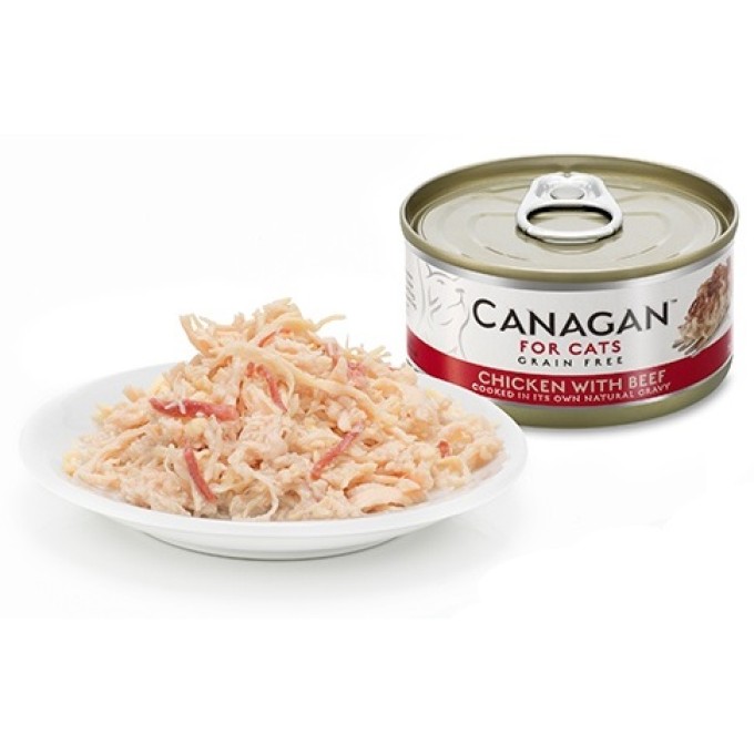Canagan Cat konzerva Kuře s hovězím 75 g