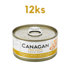 Canagan Cat konzerva Kuře se zeleninou 12 x 75 g