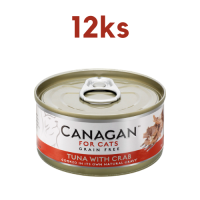 Canagan Cat konzerva Tuňák a Krab 12 x 75 g