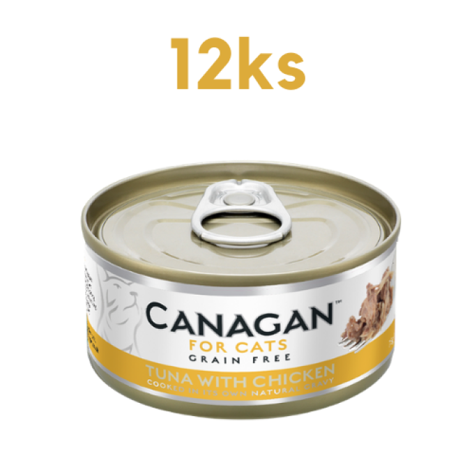 Canagan Cat konzerva Tuňák a kuře 12 x 75 g