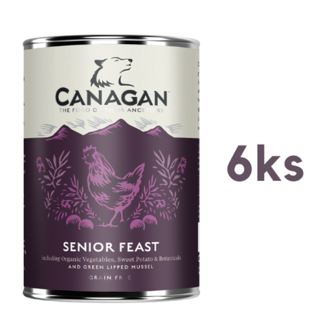 Canagan senior s kloubní výživou 6 x 400g