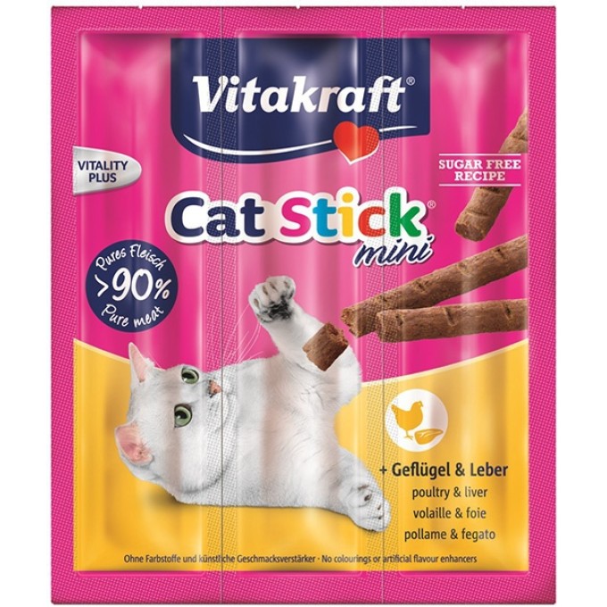 Cat Stick Mini VITAKRAFT poultry + liver 18g