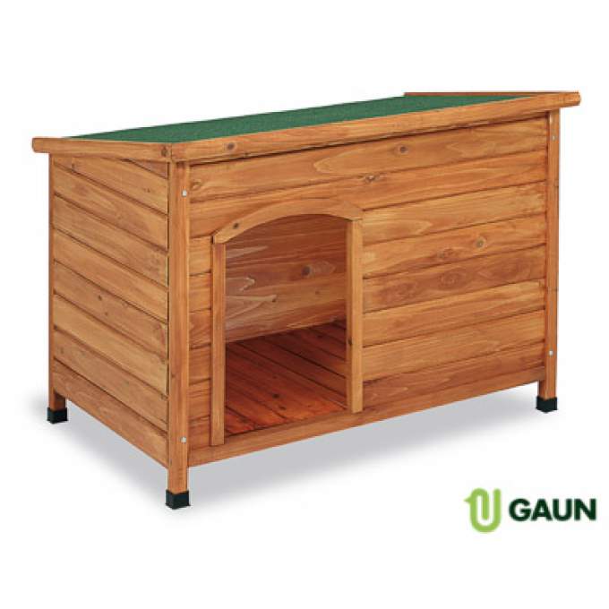 Dřevěná bouda pro psa – velikost S (85 × 58 × 58 cm)