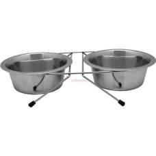 Dvojmiska nerezová 2x1400ml