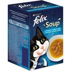 FELIX Soup výběr z vody s treskou, tuňákem a platýsem