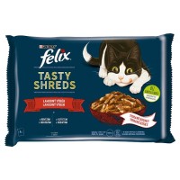 FELIX Tasty Shreds lahodný výběr ve šťávě 4 x 80g