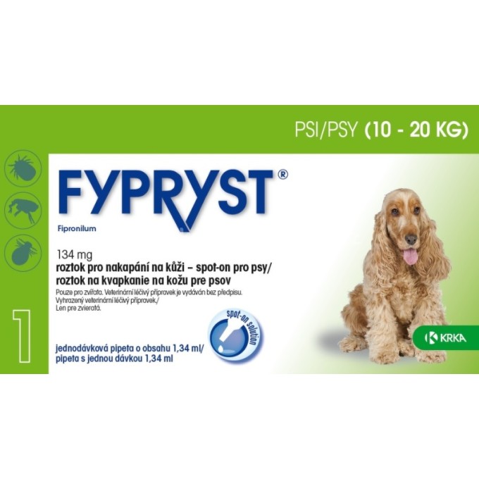 Fypryst Antiparazitní pipeta pro psy 10-20 kg 1,34 ml
