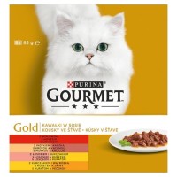 Gourmet Gold Cat kousky ve šťávě 8 x 85 g