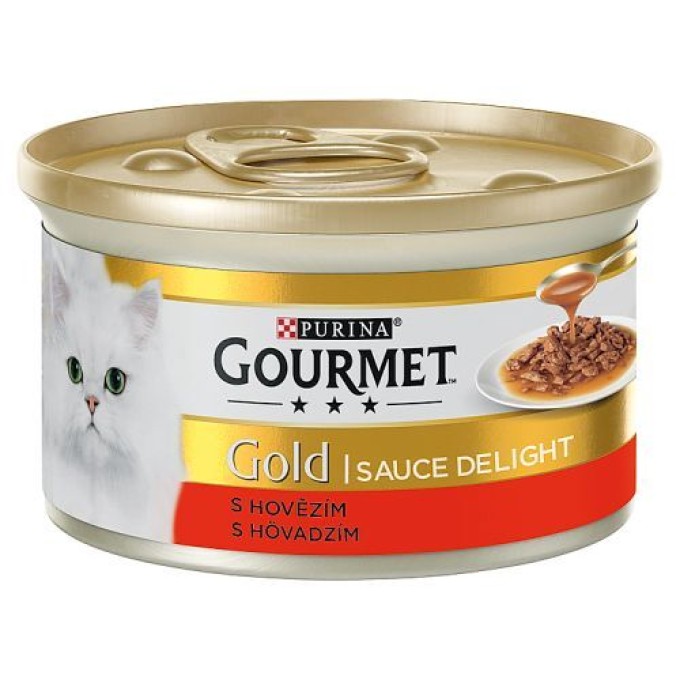 Gourmet gold Delight 85 g hovězí ve šťavnaté omáčce