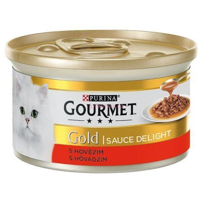 Gourmet gold Delight hovězí ve šťavnaté omáčce 24 x 85g