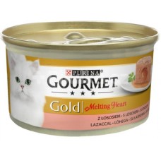 Gourmet gold Melting Heart - jemná paštika s omáčkou uvnitř, s lososem 85 g