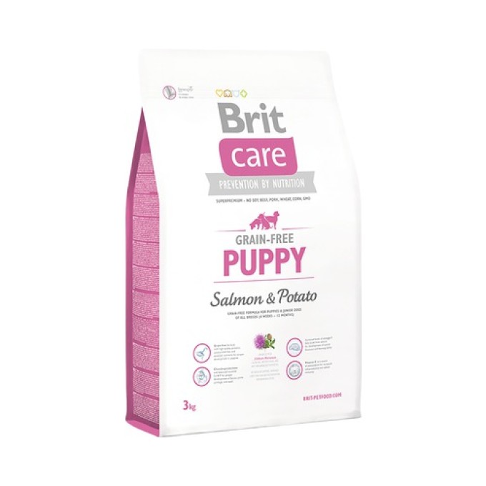 Granule BRIT Care Grain-Free Puppy Salmon & Potato 3kg