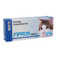 FIPRON 50 mg spot on pro kočky 3 x 0,5 ml proti blechám a klíšťatům