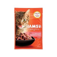 IAMS Cat delights salmon & trout in jelly 85 g