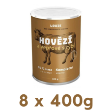 LOUIE Konzerva pro psy - hovězí 8x400 g