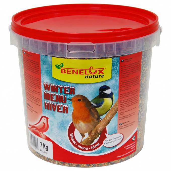 Benelux Nature Winter Menu zimní krmivo pro venkovní ptactvo 7 kg – kbelík