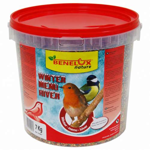 Benelux Nature Winter Menu zimní krmivo pro venkovní ptactvo 7 kg – kbelík
