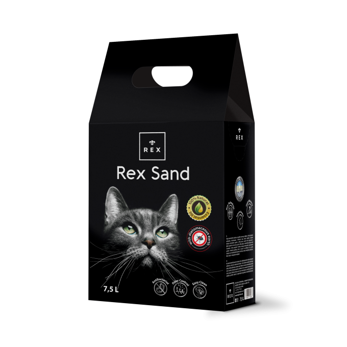 Rex  sand - úsporné stelivo pro kočky 7,5L