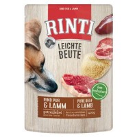 Rinti Dog kapsa Leichte Beute hovězí+jehně 400g