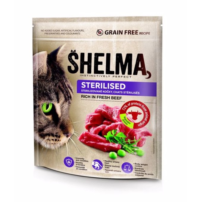 Shelma cat Freshmeat Sterilised beef grain free 750g