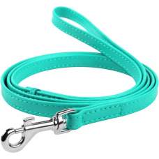 Vodítko WauDog Glamour 12mm, 122cm, tyrkysová